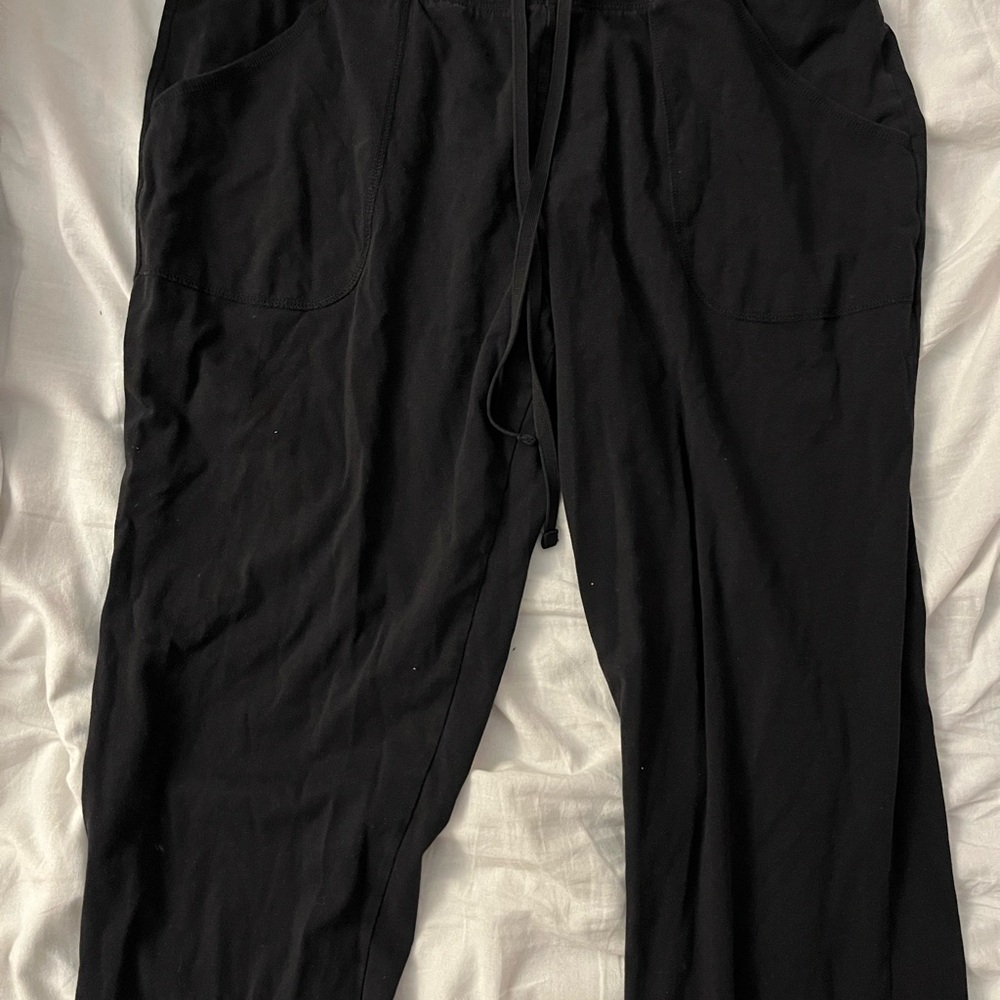 Long wide black pants